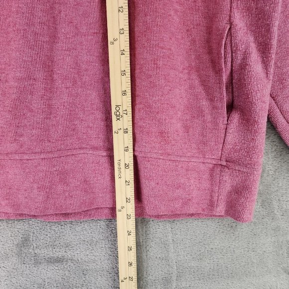 Nike Sweatshirt Womens Small Pink 1/4 Zip Therma Fit Athletic Casual Pullover - Picture 5 of 10